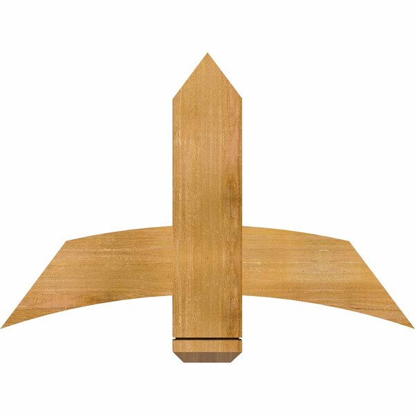 Ekena Millwork Bellingham Rough Sawn Timber Gable Bracket, Western Red Cedar, 36"W x 24"H x 2"D x 6"F, 16/12 Pitch GBW036X24X0206BEL00RWR - main